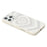 JAUCASE For iPhone 16 Pro Max Magnetic Case Heart Pattern PU + TPU + PC Phone Back Cover - White - 5