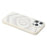 JAUCASE For iPhone 16 Pro Max Magnetic Case Heart Pattern PU + TPU + PC Phone Back Cover - White - 6