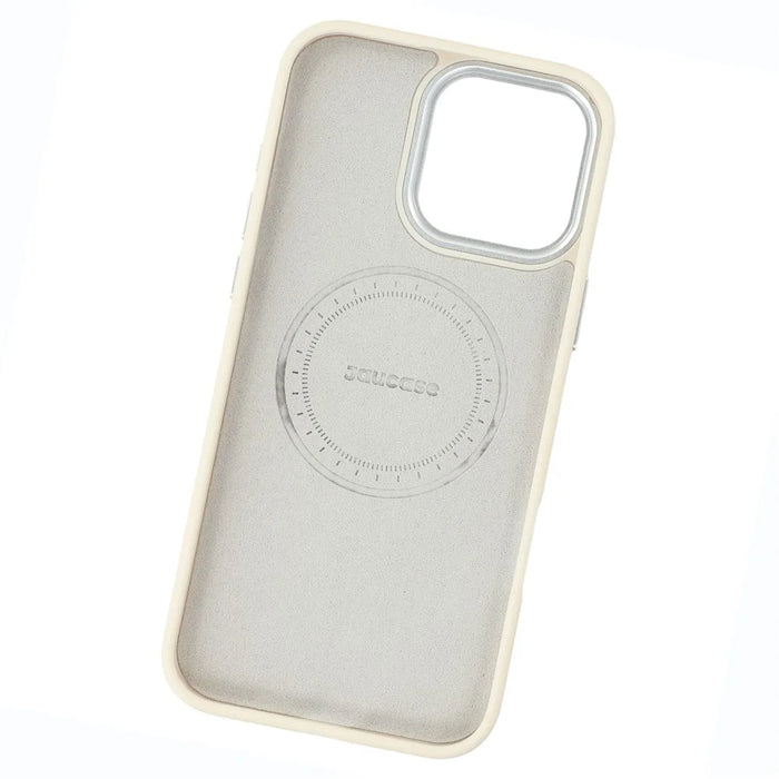 JAUCASE For iPhone 16 Pro Max Magnetic Case Heart Pattern PU + TPU + PC Phone Back Cover - White - 7