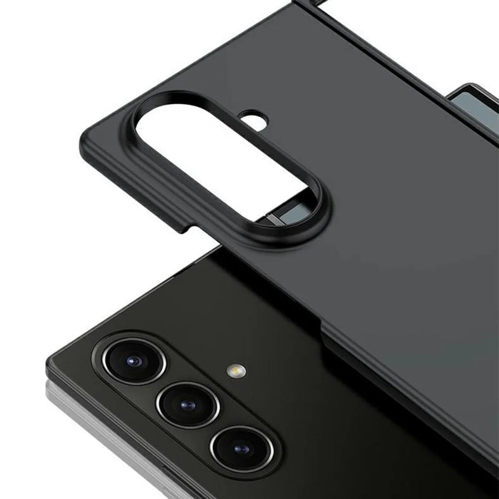 For Samsung Galaxy Z Fold7 5G Case Skin-Touch Texture Hard PC Folding Phone Cover - Dark Green - 4