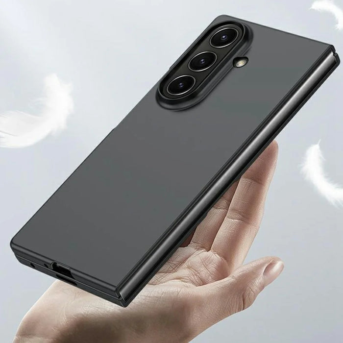 For Samsung Galaxy Z Fold7 5G Case Large Window Hard PC Phone Cover with Small Screen Film - White - 3