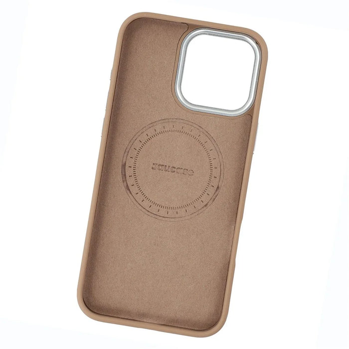 JAUCASE For iPhone 16 Pro Max Magnetic Case Leopard Print PU + TPU + PC Phone Back Cover - Brown - 7