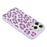 JAUCASE For iPhone 15 Pro Magnetic Case Leopard Print PU + TPU + PC Phone Back Cover - Purple - 4
