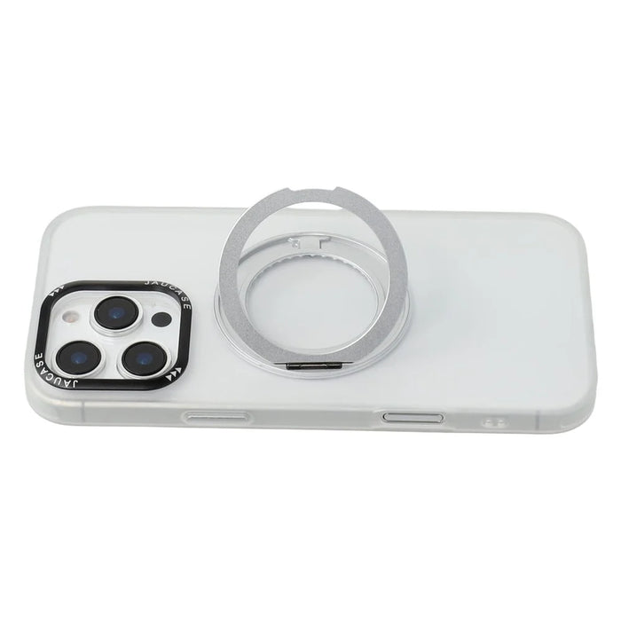 JAUCASE For iPhone 16 Pro Max Magnetic Case with Kickstand TPU + PC Phone Back Cover - White - 6