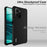 IMAK For HMD Pulse Pro  /  Pulse+  /  Pulse Case TPU Phone Cover Airbag Shockproof Protection - Matte Black - 2