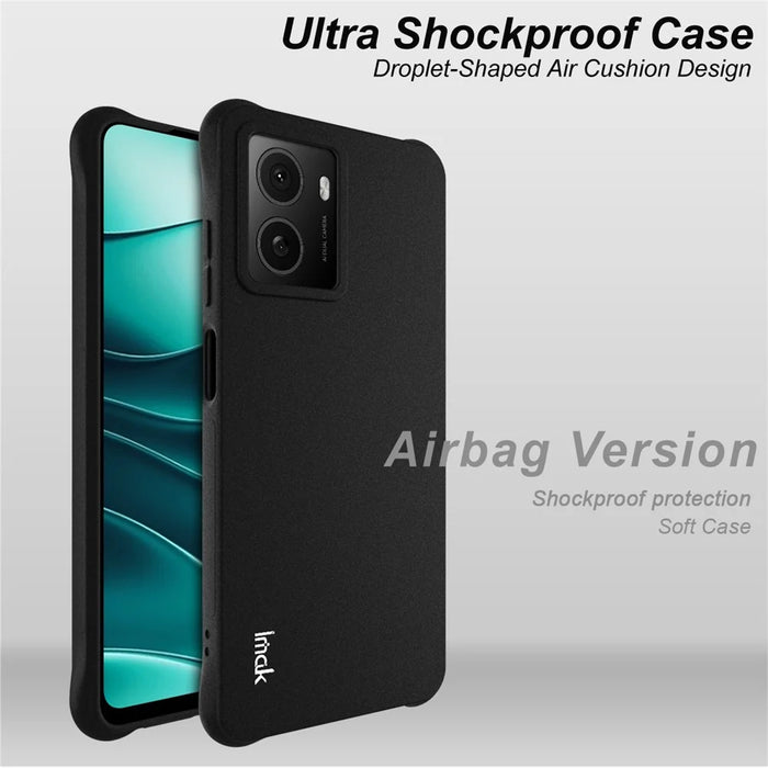 IMAK For HMD Pulse Pro  /  Pulse+  /  Pulse Case TPU Phone Cover Airbag Shockproof Protection - Matte Black - 2