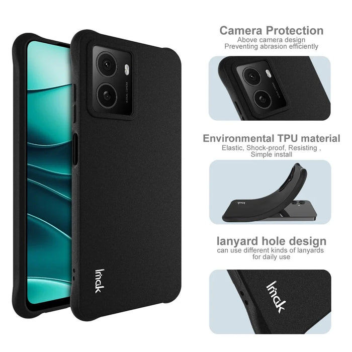 IMAK For HMD Pulse Pro  /  Pulse+  /  Pulse Case TPU Phone Cover Airbag Shockproof Protection - Matte Black - 4
