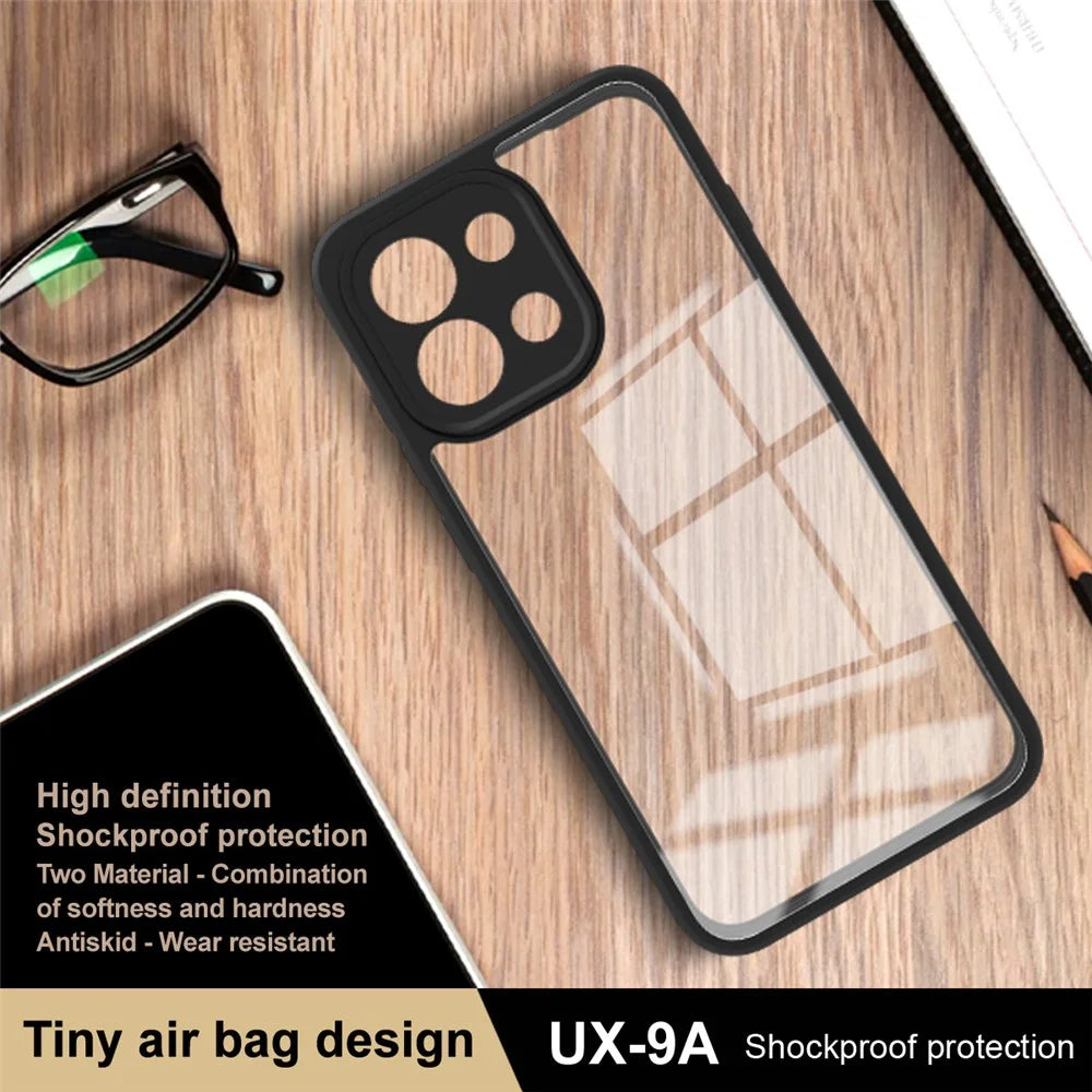 IMAK UX-9A Series for OnePlus 13s 5G / 13T 5G Case Clear TPU PC Phone Cover Reinforced Corners - 3