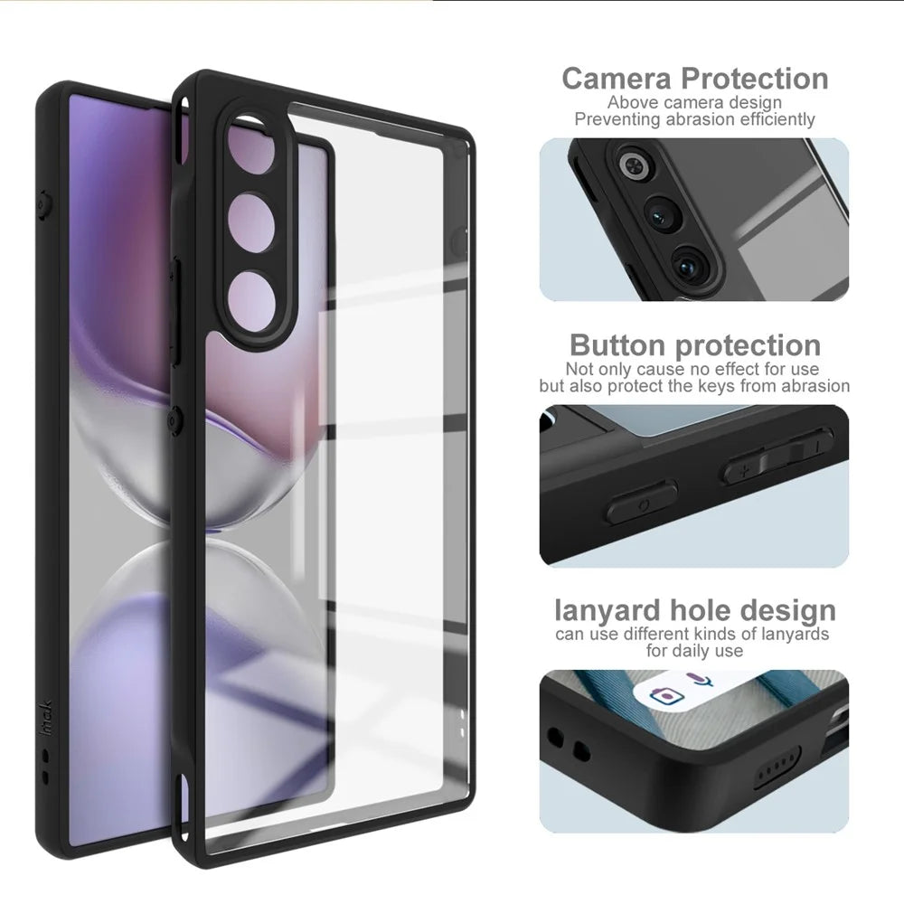 IMAK UX-9A Series for ZTE nubia Redmagic 10 Air 5G Case Clear TPU PC Phone Cover Reinforced Corners - 4