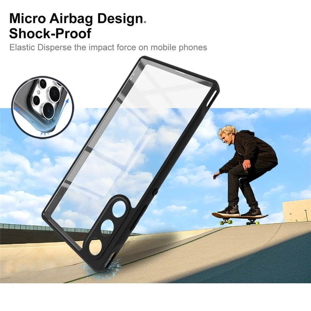 IMAK UX-9A Series for ZTE nubia Redmagic 10 Air 5G Case Clear TPU PC Phone Cover Reinforced Corners - 5