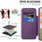 For Google Pixel 10 Pro XL Magnetic Case RFID Blocking Leather Phone Cover - Dark Purple - 5