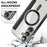 For Samsung Galaxy A56 5G Magnetic Case Rhombus PU Leather Phone Cover - Black - 6