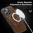 For iPhone 15 Pro Case Compatible with MagSafe RFID Blocking Card Holder Leather Phone Cover - Coffee - 3