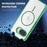 For Google Pixel 9a Magnetic Case TPU PC Clear Phone Cover - Transparent Green - 5