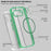 For Google Pixel 9a Magnetic Case TPU PC Clear Phone Cover - Transparent Green - 6