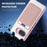 For Google Pixel 9a Magnetic Case TPU + PC Phone Cover with Card Bag - Transparent Pink - 4