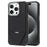 For iPhone 16 Pro Case Compatible with MagSafe Kickstand TPU + PU Leather Phone Cover - Black - 2