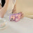 For iPhone 15 Silicone Case Cute Butterfly Kickstand Design Shockproof Phone Back Cover - Purple - 4