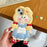 For iPhone 15 Silicone Case Cute Blonde Girl Design Shockproof Phone Back Cover - 5