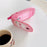 For iPhone 16 Pro Max Silicone Case Cute Pink Design Phone Back Cover with Lens Cover Kickstand Mirror - 5