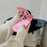 For iPhone 16 Pro Max Silicone Case Cute Pink Design Phone Back Cover with Lens Cover Kickstand Mirror - 6