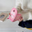 For iPhone 16 Pro Max Silicone Case Cute Pink Design Phone Back Cover with Lens Cover Kickstand Mirror - 7