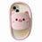 For iPhone 15 Silicone Case Cute Pig Slipper Design Shockproof Phone Back Cover - 1