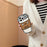 For iPhone 16 Pro Max Silicone Case Cute Coffee Cup Design Shockproof Phone Back Cover - 3