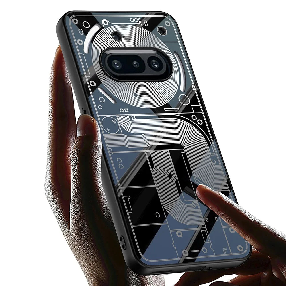 GKK For Nothing Phone (3a) Case Creative Pattern PC + TPU Skin Touch AG Phone Back Cover - White - 3