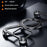 For iPhone 14 Pro Max Bumper Case Z-Shape Design Magnetic Boardless Phone Back Cover with Kickstand - Black - 2