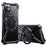 For iPhone 15 Bumper Case Z-Shape Design Magnetic Boardless Phone Back Cover with Kickstand - Black - 1