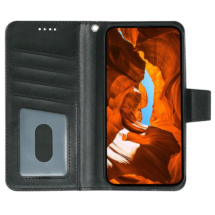 For Nothing CMF Phone 2 Pro Case Stand Card Holder Wallet Leather Phone Cover - Black - 2