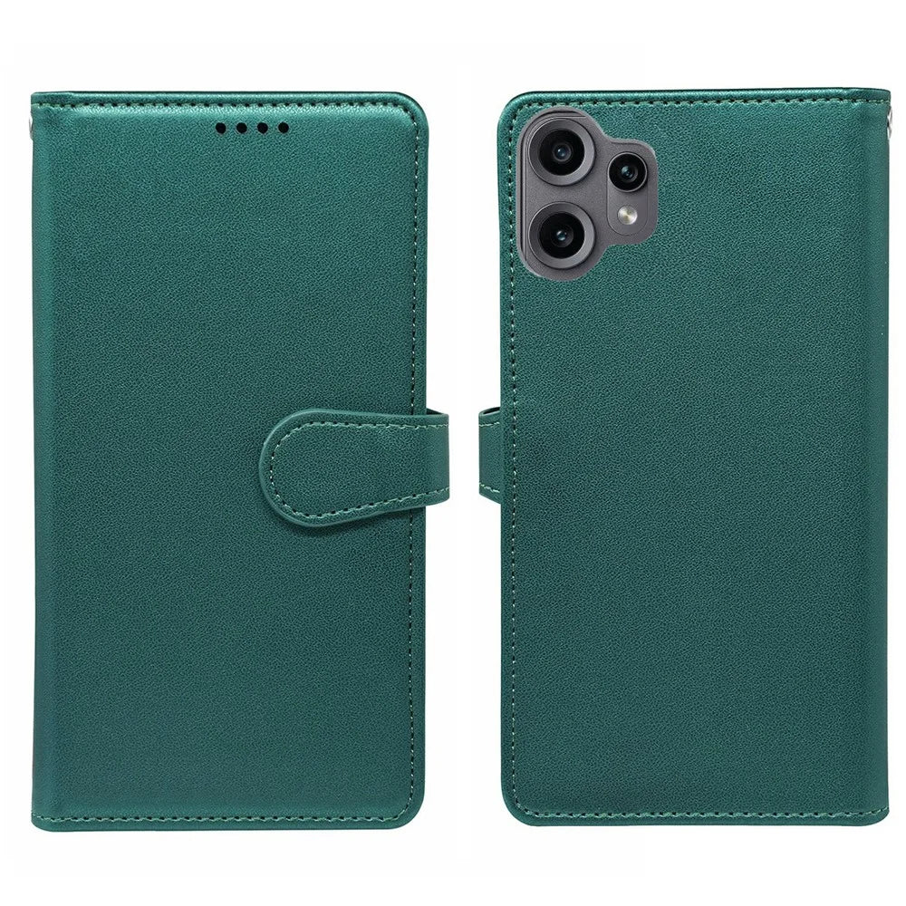 For Nothing CMF Phone 2 Pro Case with 9 Card Slots PU Leather Stand Phone Cover - Green - 1