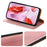 For Google Pixel 10 Pro / Pixel 10 Case Wallet RFID Blocking Leather Phone Cover Strong Magnetic Closure - Rose Gold - 3