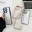 For iPhone 14 Pro Max Clear Phone Case Electroplating Edge PC Acrylic Back Cover - Pink - 6
