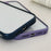 For iPhone 14 Pro Clear Phone Case Electroplating Edge PC Acrylic Back Cover - Pink - 5