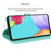 For Samsung Galaxy A35 5G Case Rose Pattern Leather Wallet Phone Cover with Strap - Green - 2