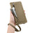 ESEBLE E11 For Samsung Galaxy S23 Case Zipper Pocket Litchi Texture Leather Phone Cover with Mirror and Wrist Strap - Brown - 4