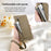 ESEBLE E11 For Samsung Galaxy S23 Case Zipper Pocket Litchi Texture Leather Phone Cover with Mirror and Wrist Strap - Brown - 5