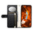 ESEBLE E11 For Samsung Galaxy S23 FE Case Zipper Pocket Litchi Texture Leather Phone Cover with Mirror and Wrist Strap - Black - 3