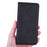 For iPhone 16 Pro Max Case Business Style Magnetic Closure Leather Phone Cover with Strap - Black - 5