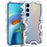 For Samsung Galaxy S24 FE Bumper Case Aluminium Alloy Metal Phone Shell Cover with Strap - Silver - 1