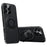 For iPhone 16 Pro Max Case Compatible with MagSafe Leather TPU Back Cover with Hidden Kickstand - Black - 1