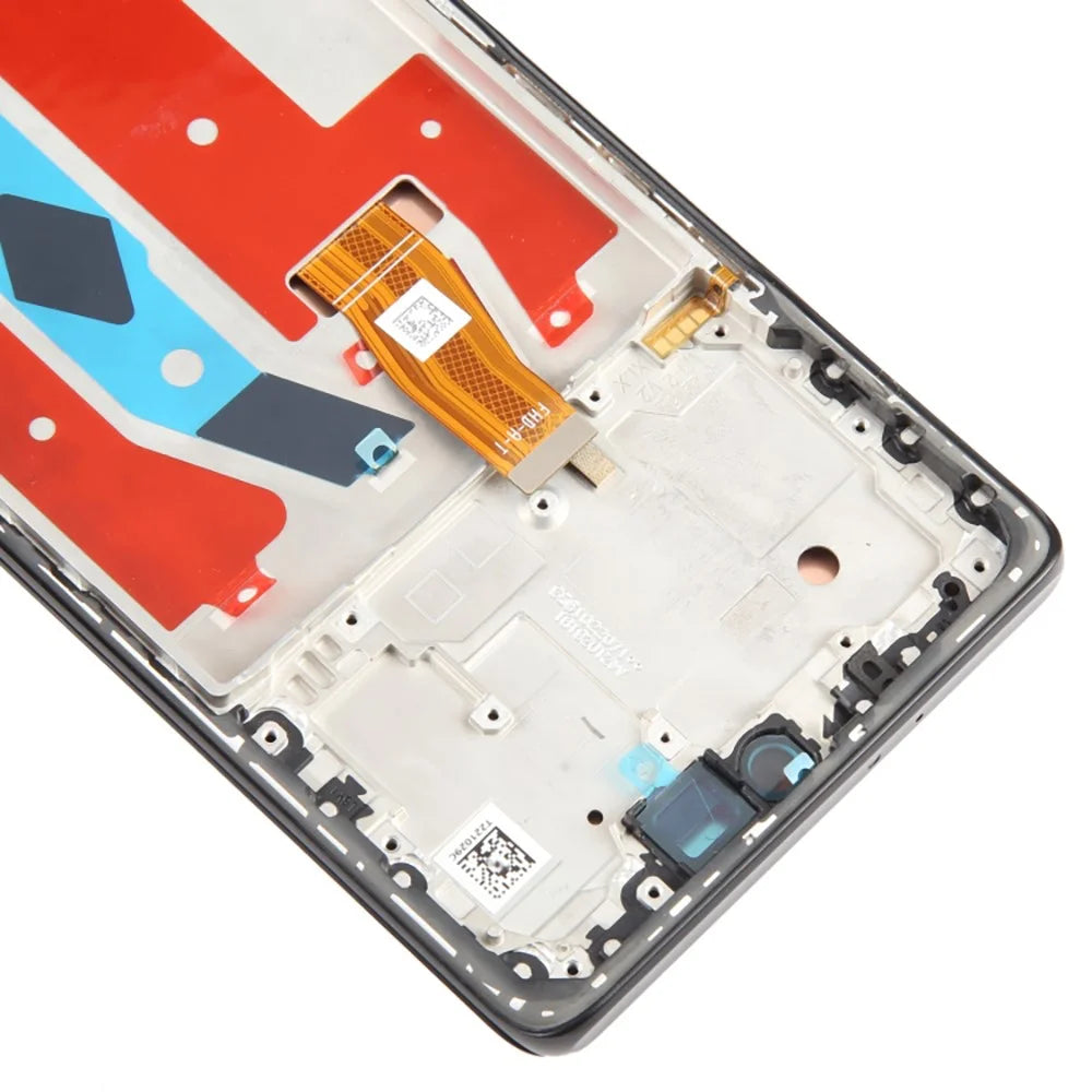 For Honor Magic5 Lite 5G OEM Grade S OLED Screen and Digitizer Assembly + Frame (Without Logo) - Black - 4