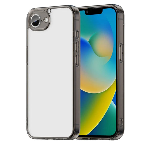 For iPhone 17e / 16e Case TPU + Acrylic Phone Back Cover Anti Yellowing - Black - 1