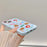 For iPhone 15 Silicone Case Cute Hello Bear Design Shockproof Phone Back Cover - Blue - 4