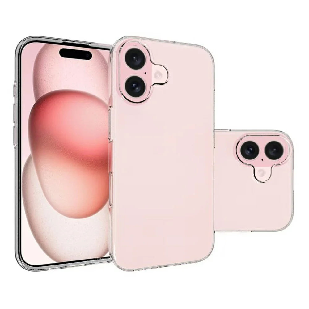 For iPhone 17 Case Anti-Fingerprint Crystal Clear TPU Phone Cover - 5