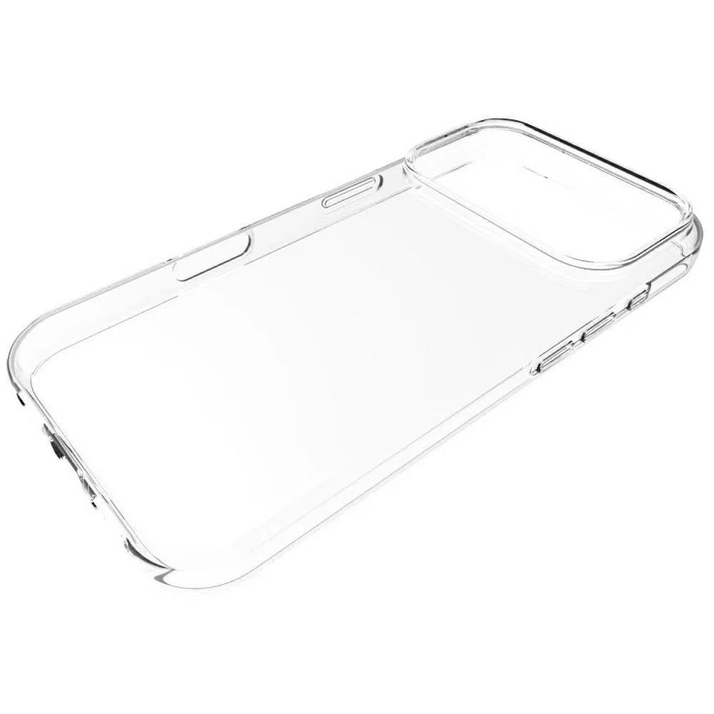 For iPhone 17 Pro Case Anti-Fingerprint Crystal Clear TPU Phone Cover - 3