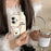 For iPhone 16 Silicone Case Cute Highland Terrier Design Shockproof Phone Back Cover - 3