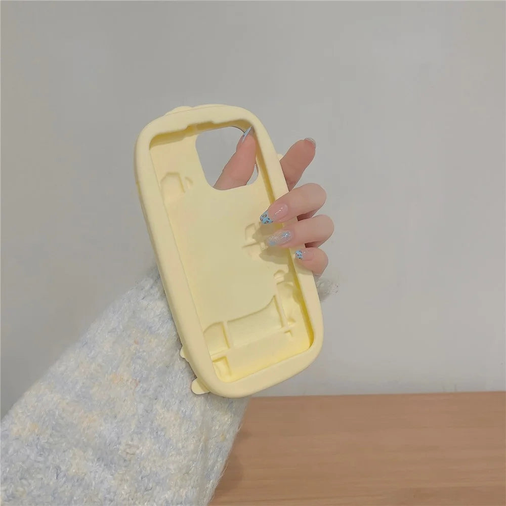 For iPhone 16 Pro Max Silicone Case Cute Skateboarding Dachshund Design Shockproof Phone Back Cover - 6